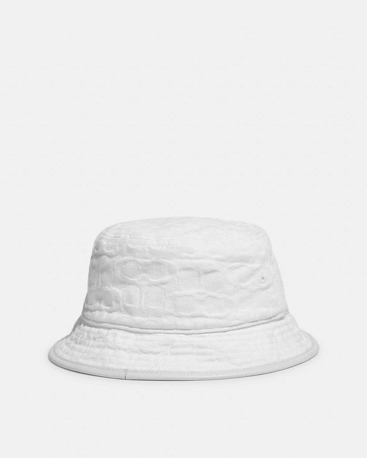 Coach Signature Jacquard Bucket Hat