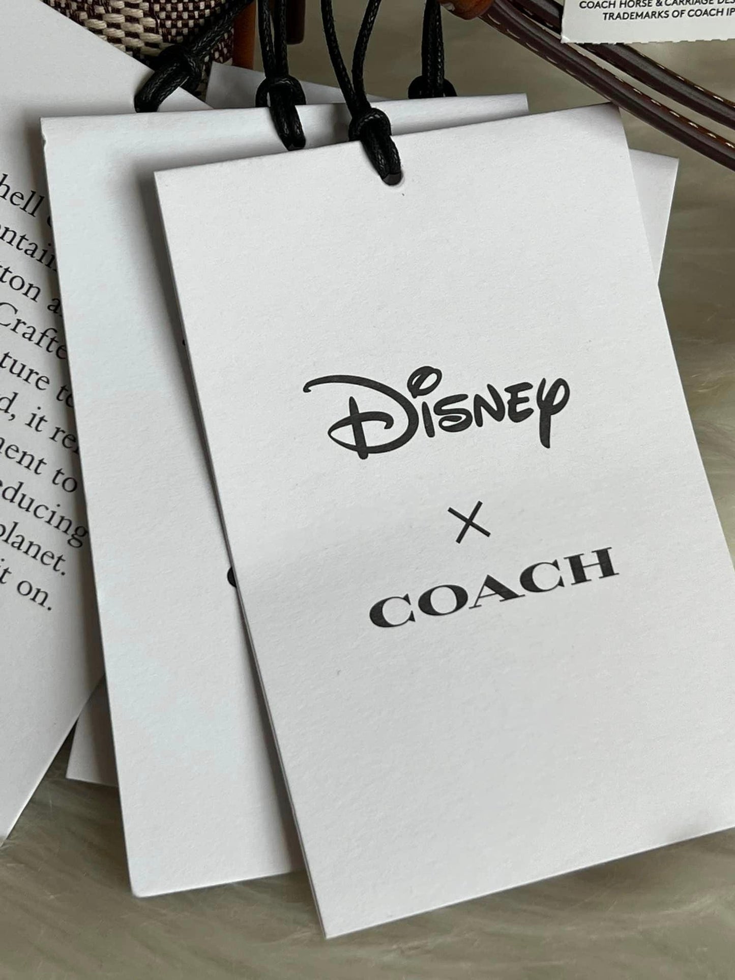 Disney X Coach Small Wristlet in Signature Textile Jacquard with Patches