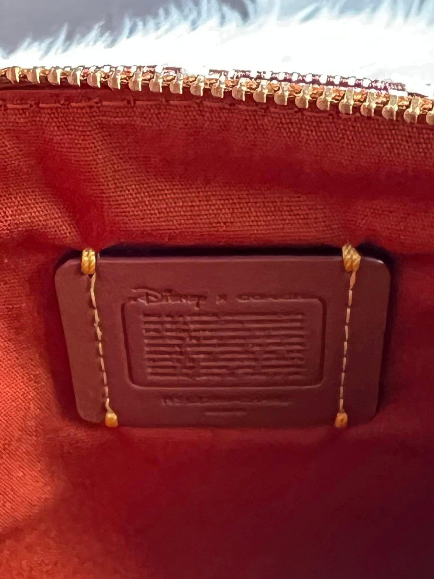 Disney X Coach Small Wristlet in Signature Textile Jacquard with Patches