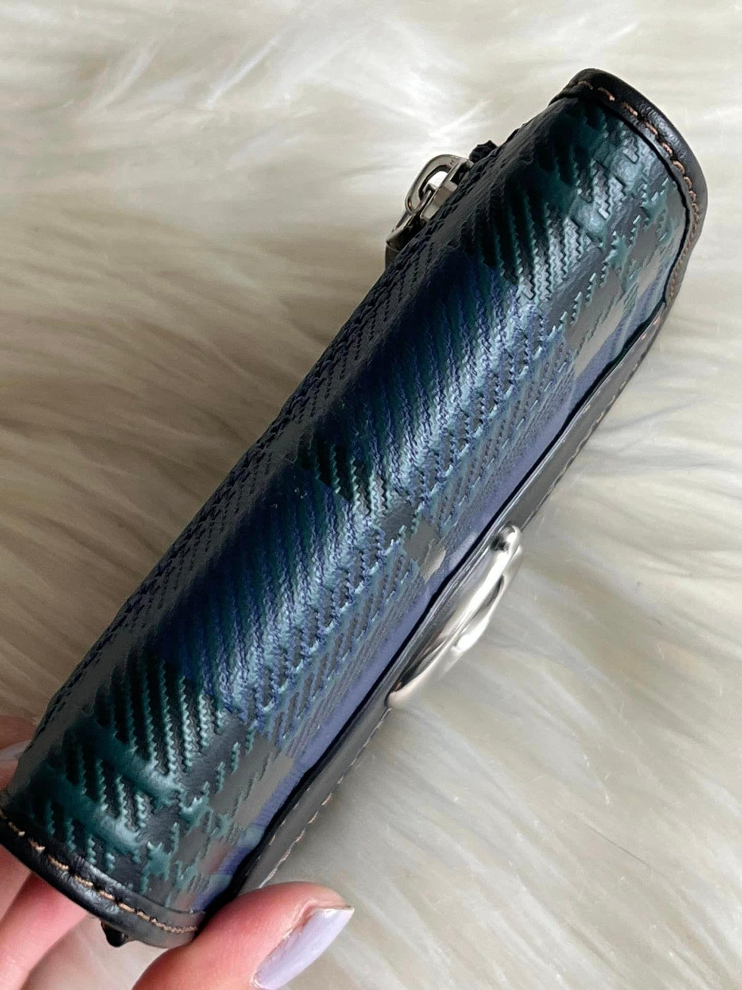Coach Bandit Wallet with Plaid Print