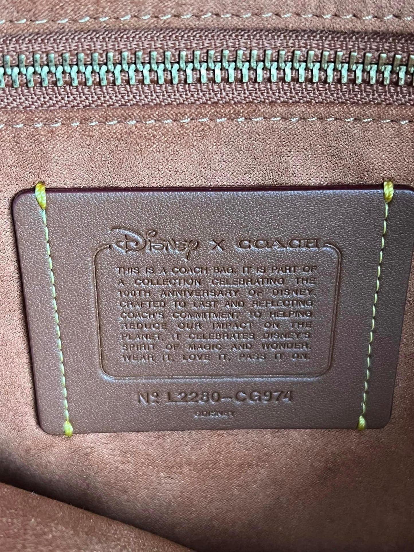 Disney X Coach Field Tote 40 in Signature Textile Jacquard with Patches