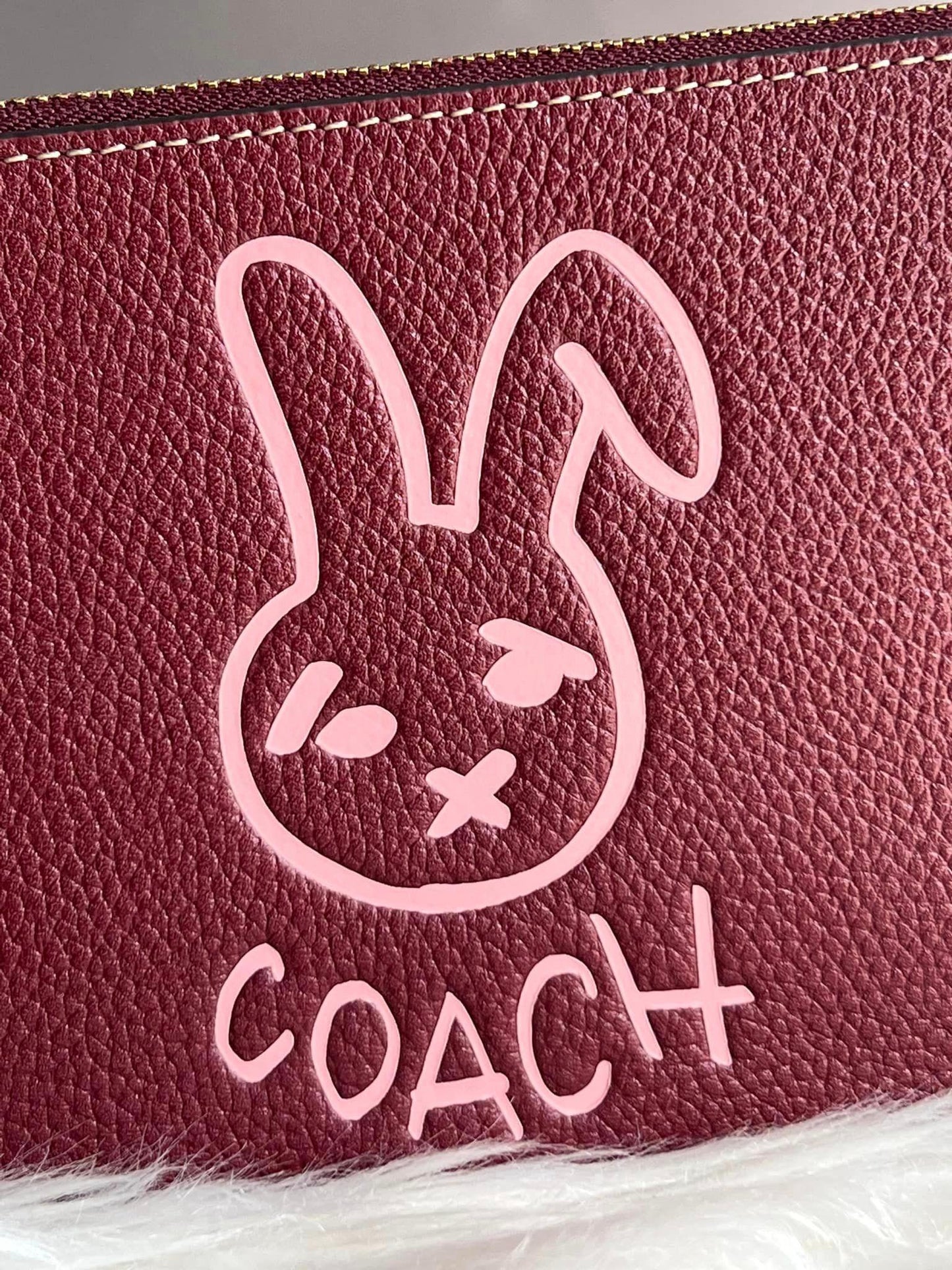 Coach Lunar New Year Small Wristlet with Rabbit