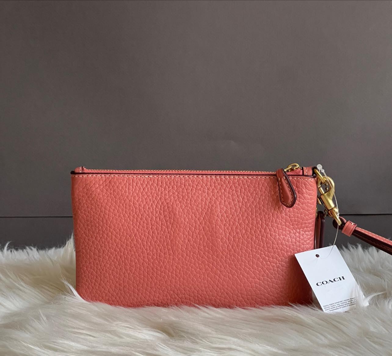 Disney X Coach Small Wristlet in Regenerative Leather with Daisy Duck