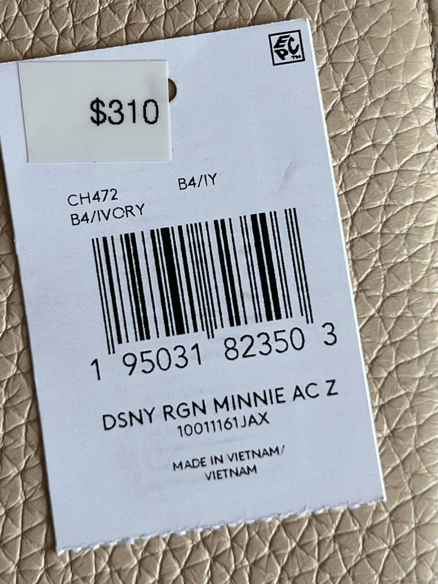 Disney X Coach Accordion Zip Wallet with Minnie Mouse in Regenerative Leather