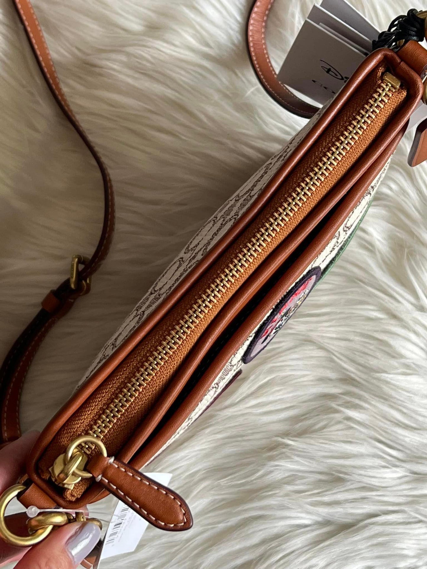 Disney X Coach Kitt Messenger Crossbody in Signature Textile Jacquard with Patches