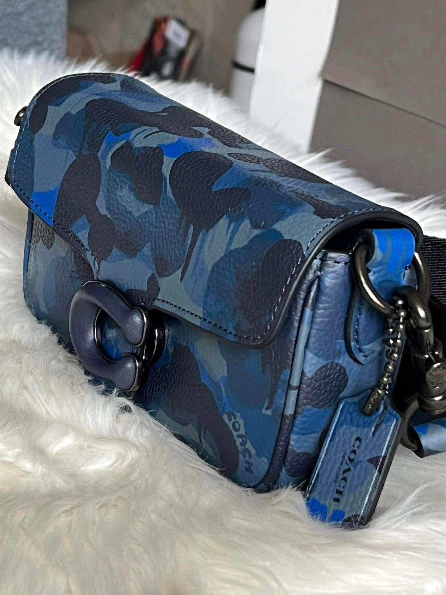 Coach Soft Tabby Crossbody 18 with Camo Print