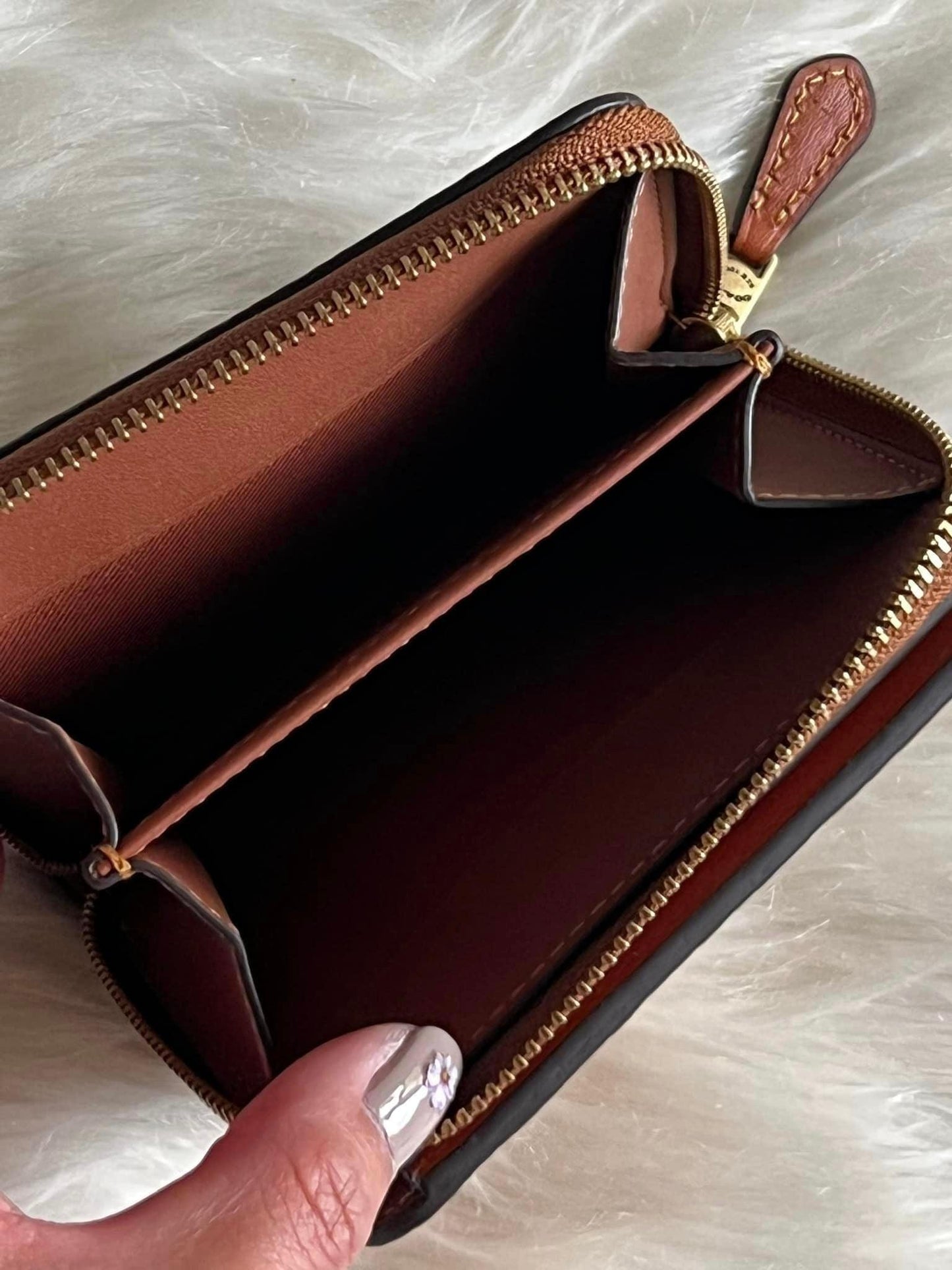 Coach Billfold Wallet in Rainbow Signature Canvas