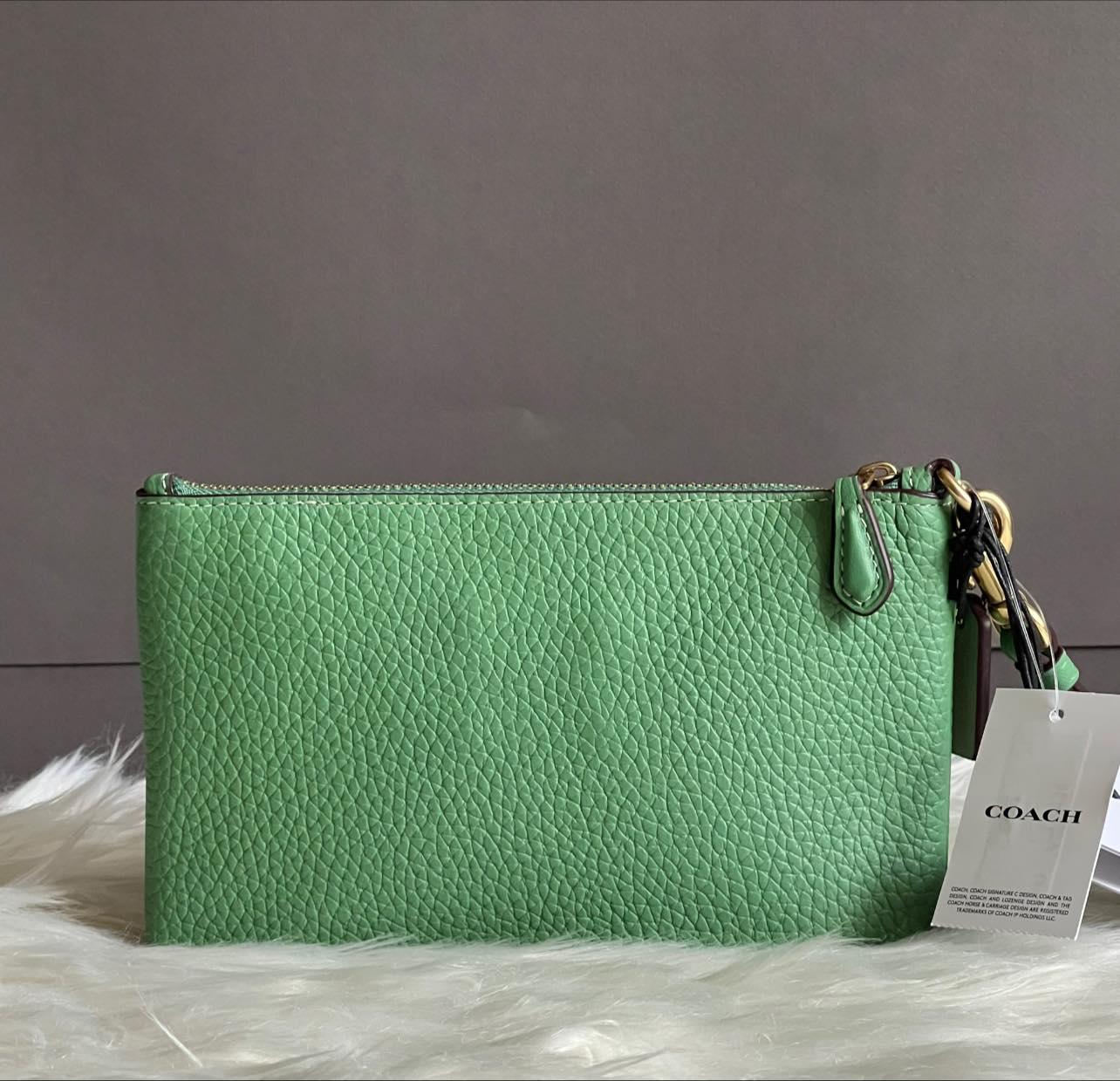 Disney X Coach Small Wristlet in Regenerative Leather with Donald Duck