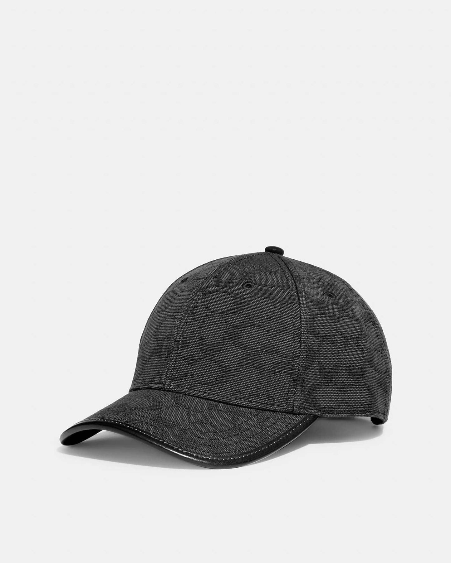Coach Signature Jacquard Canvas Baseball Hat