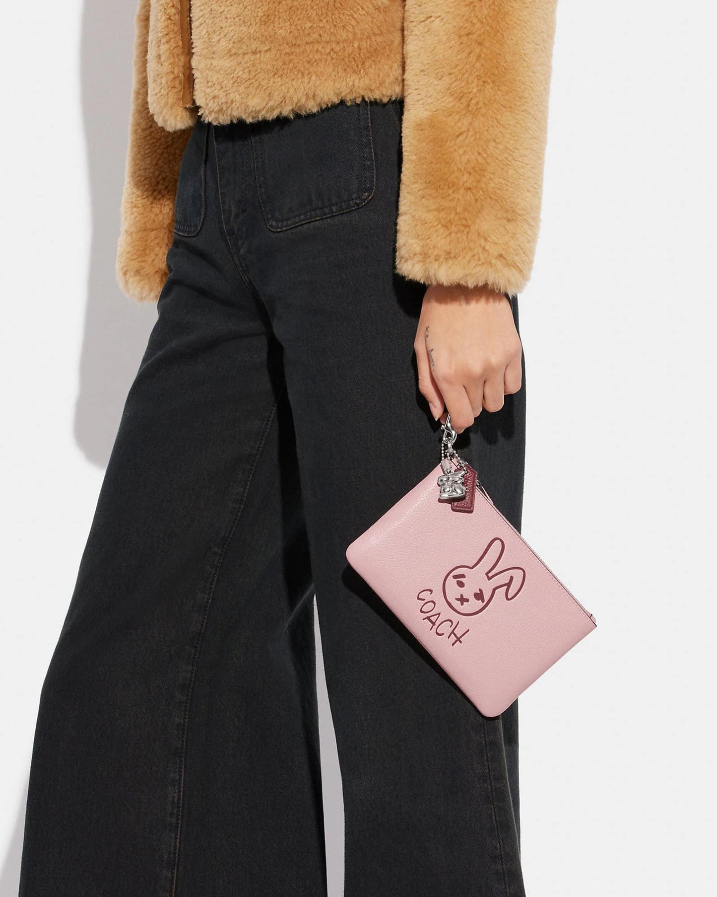 Coach Lunar New Year Small Wristlet with Rabbit