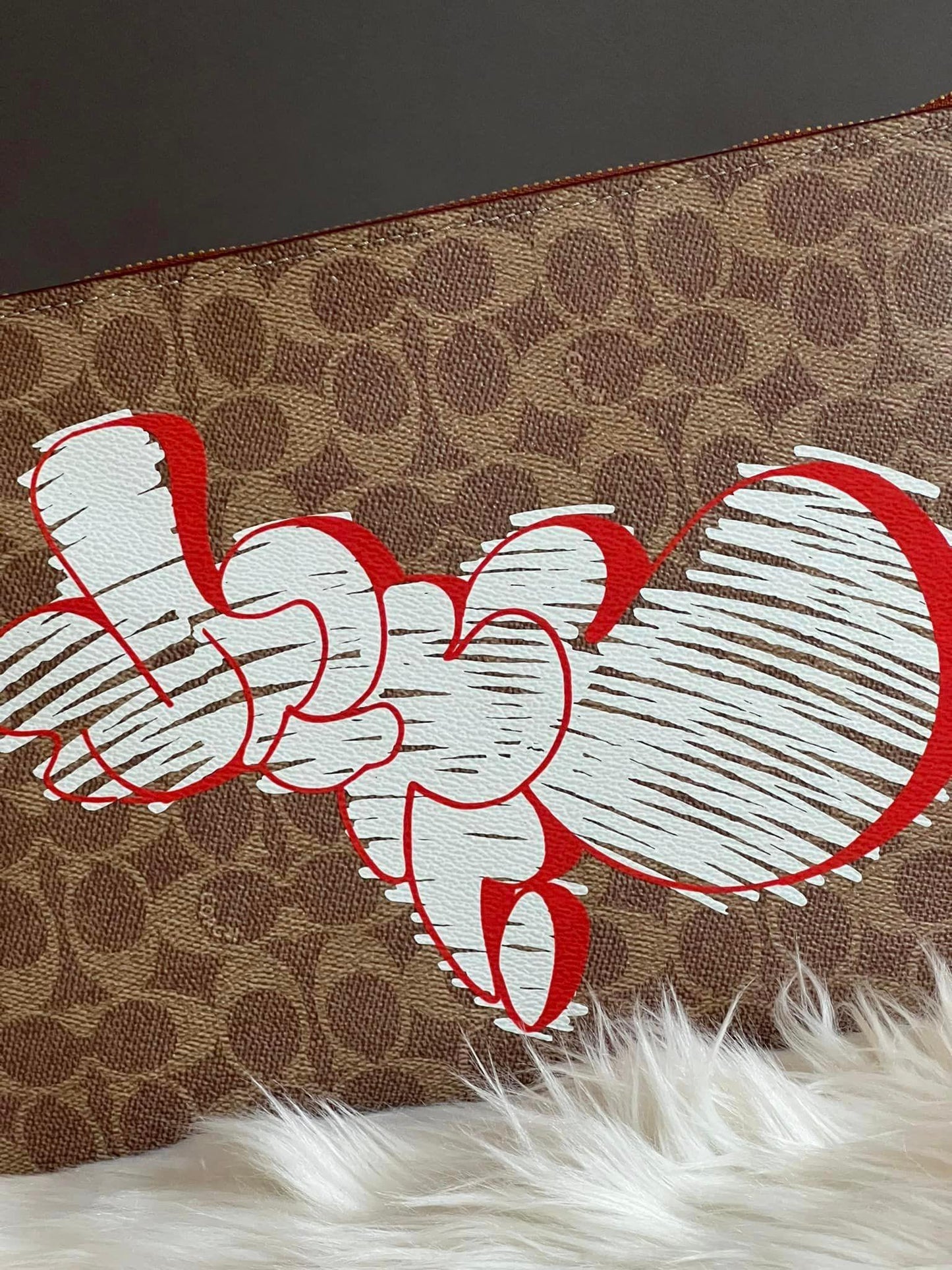 Coach X Mint + Serf Large Turnlock Wristlet in Signature Canvas
