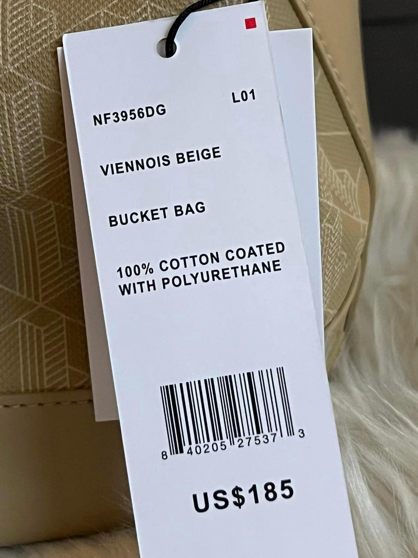 Lacoste Women’s Monogram Print Bucket Bag