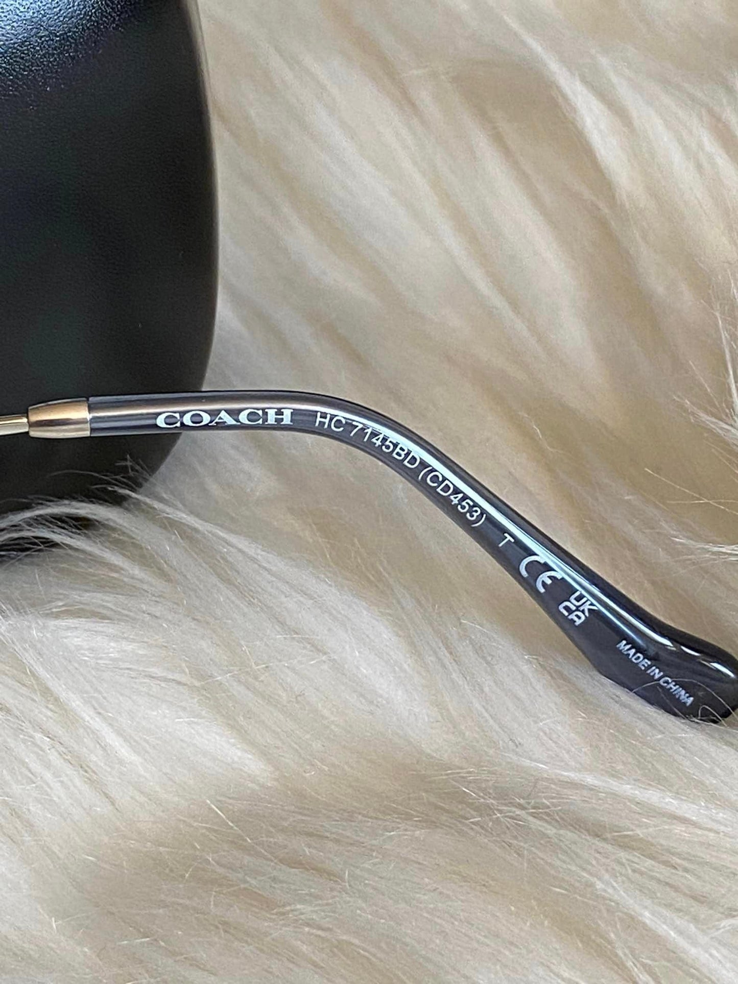 Coach Full Fit Signature Crystal Metal Oversized Butterfly Sunglasses