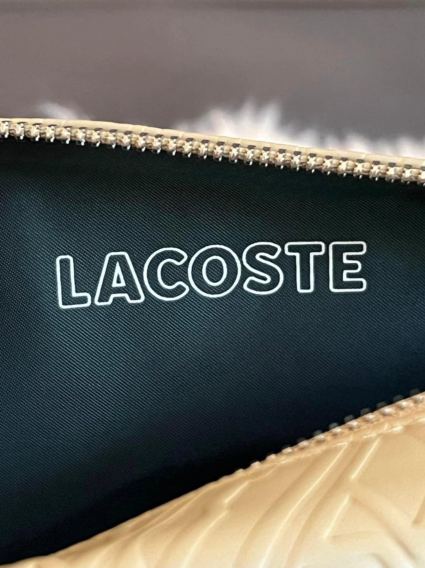 Lacoste Unisex Lacoste Logo Print Shoulder Bag