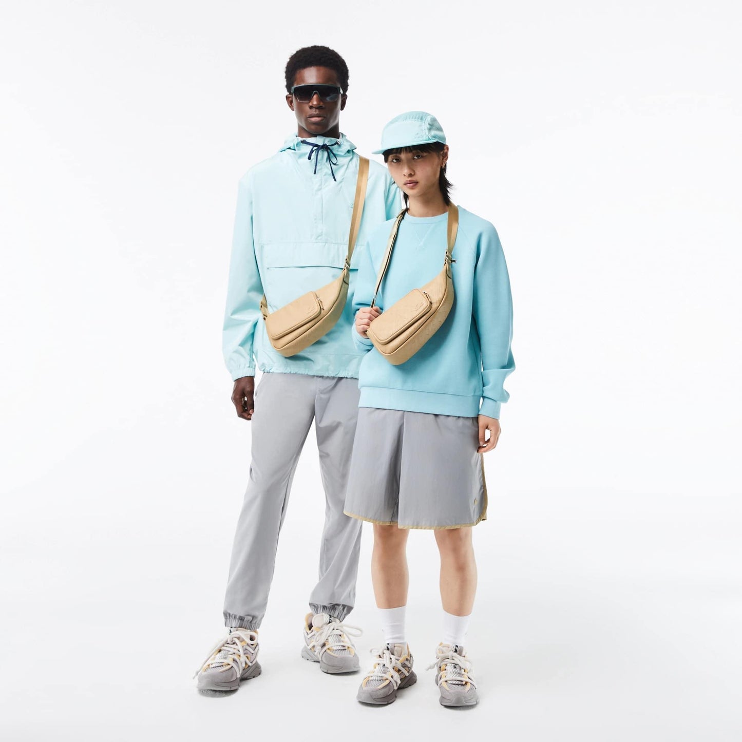 Lacoste Unisex Lacoste Logo Print Shoulder Bag