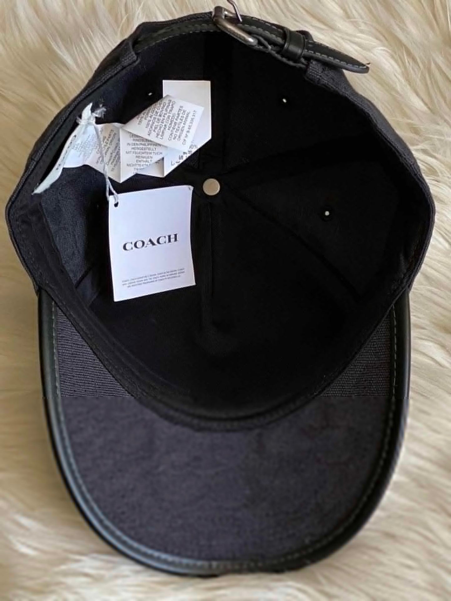 Coach Signature Jacquard Canvas Baseball Hat