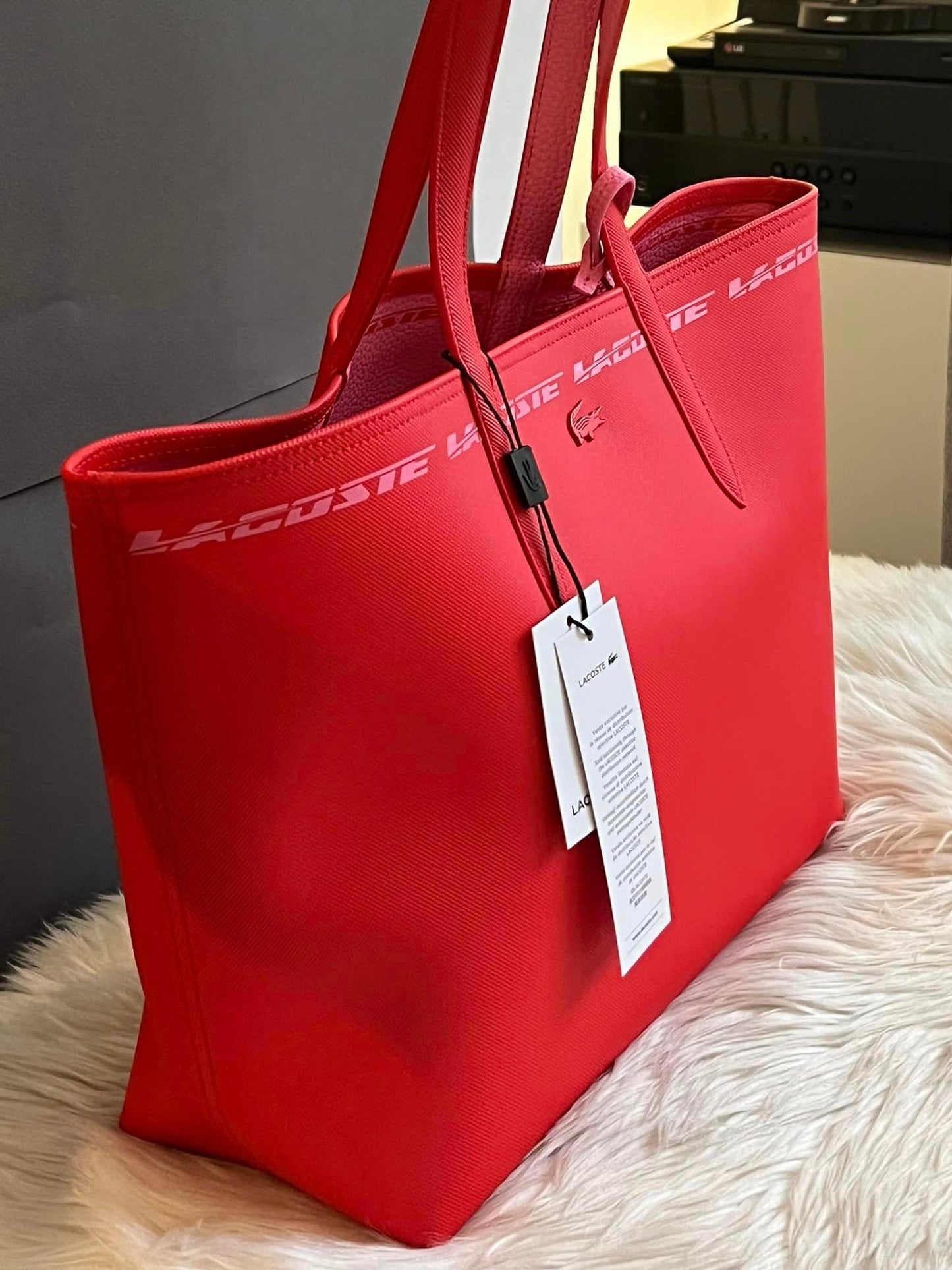 Lacoste Women’s Anna Reversible Tote with Pouch