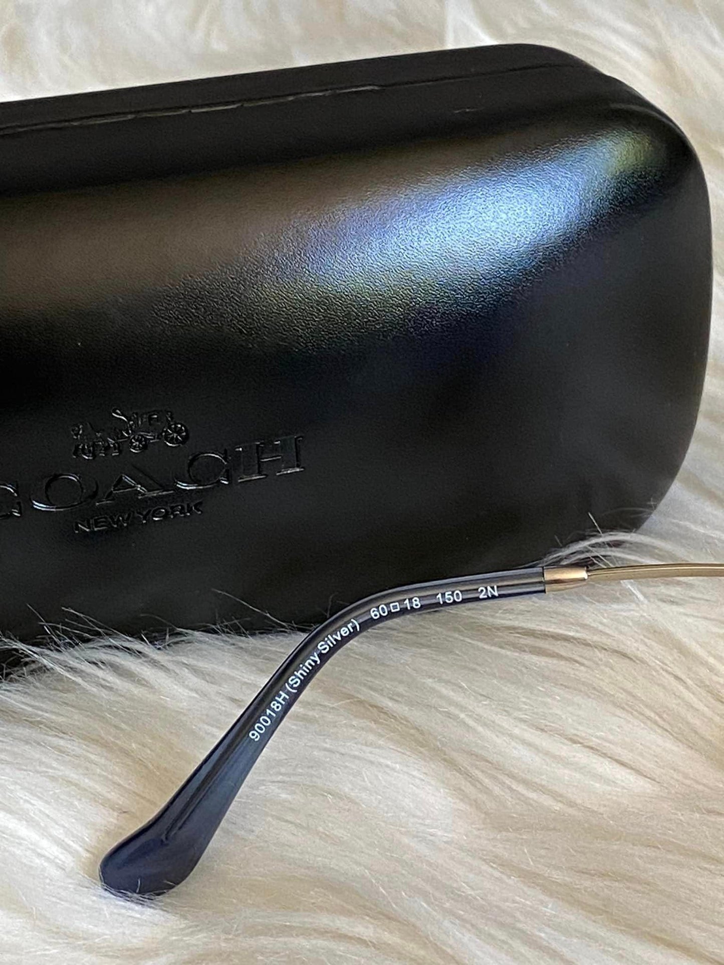 Coach Full Fit Signature Crystal Metal Oversized Butterfly Sunglasses