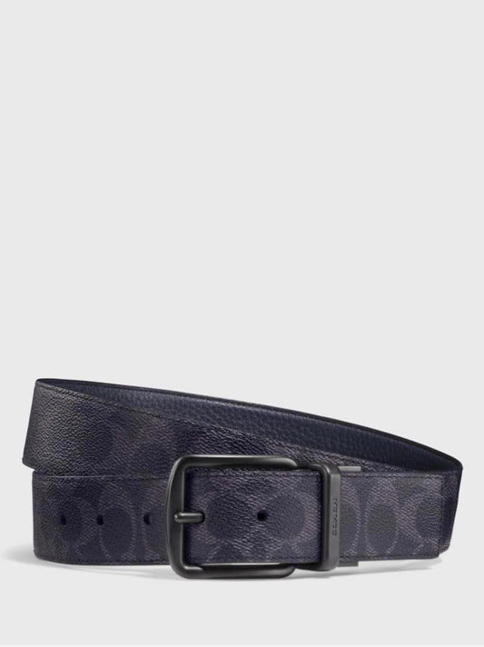 Coach Wide Harness Signature Reversible Belt