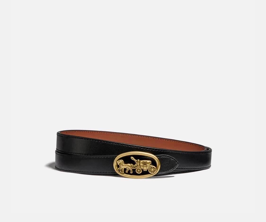 Coach Horse and Carriage Buckle Reversible Belt