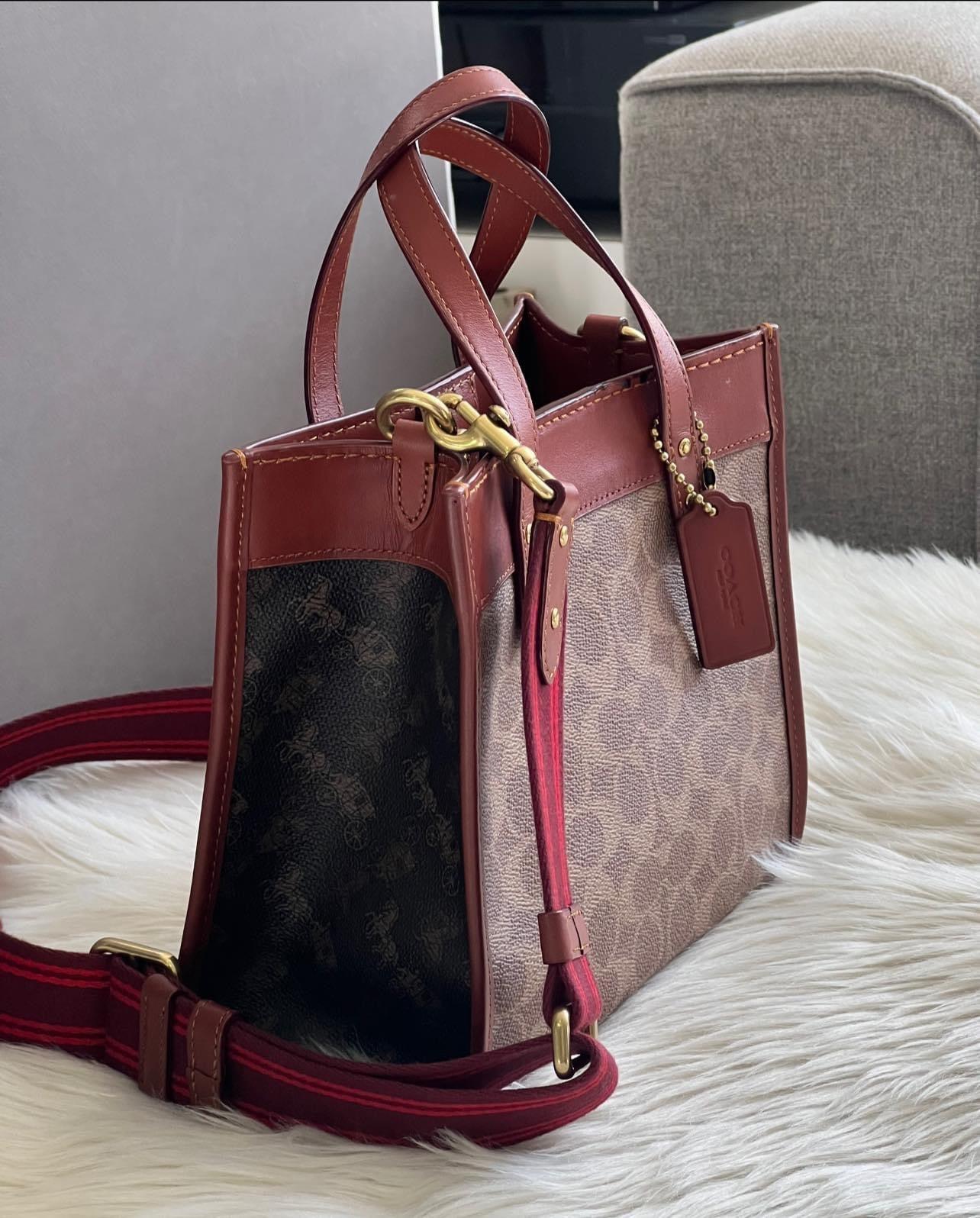Coach Field Tote 22 in Signature Canvas with Horse and Carriage Print - “AS IS”