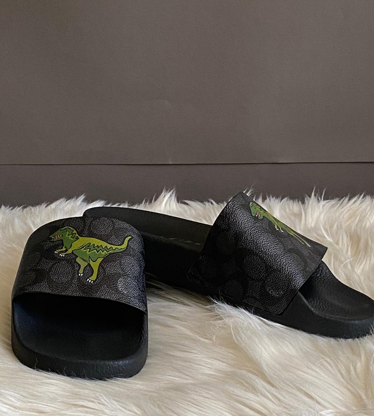 Coach Men s Rexy Signature Slides Club de Mode