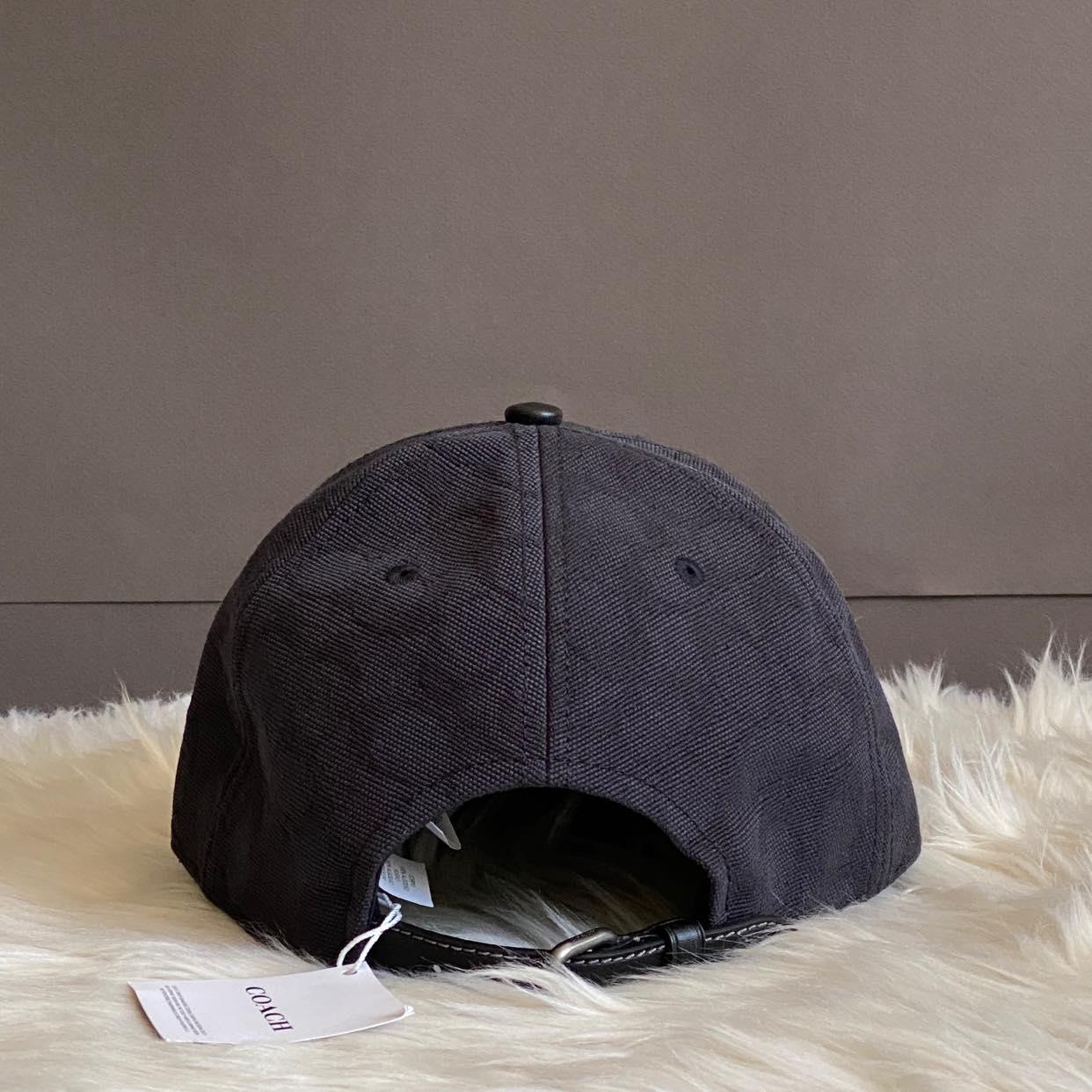 Coach Signature Jacquard Canvas Baseball Hat