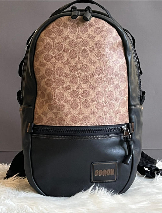 Coach Pacer Backpack In Signature Canvas with Coach Patch