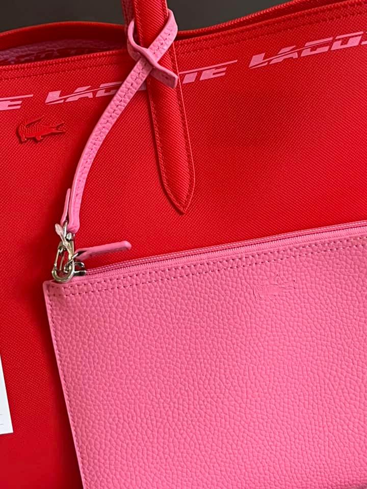 Lacoste Women’s Anna Reversible Tote with Pouch
