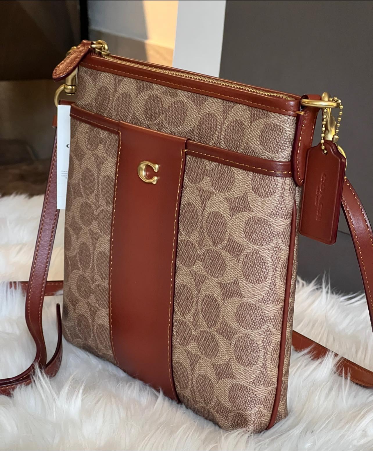 Coach Kitt Messenger Crossbody in Colorblock Signature Canvas