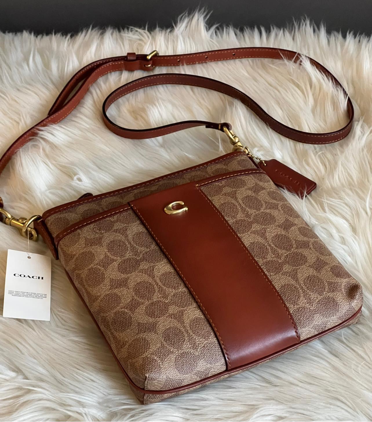 Coach Kitt Messenger Crossbody in Colorblock Signature Canvas