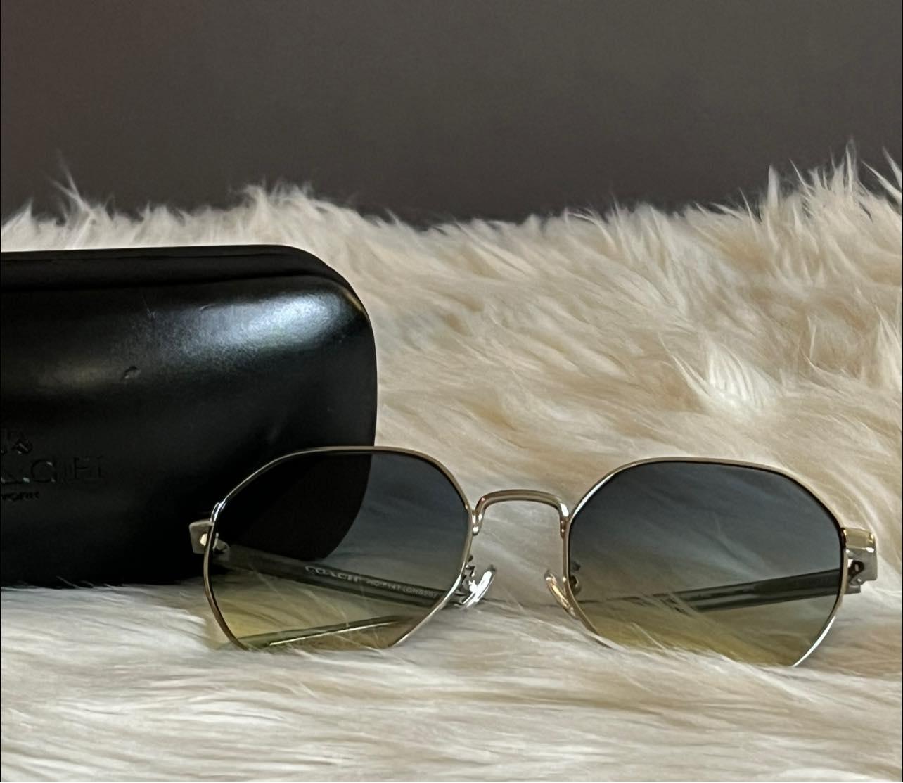 Coach Metal Hexagon Sunglasses