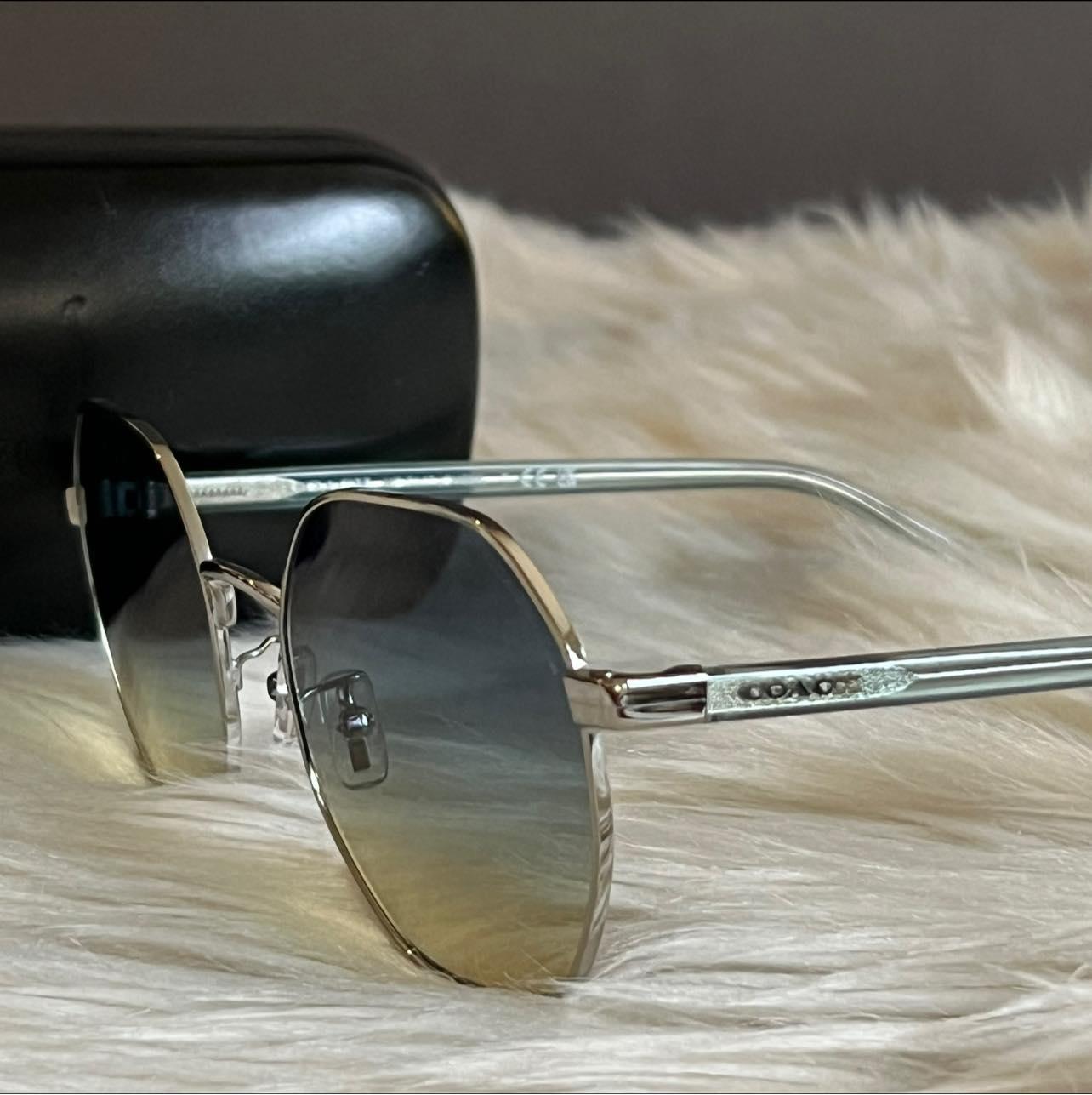 Coach Metal Hexagon Sunglasses