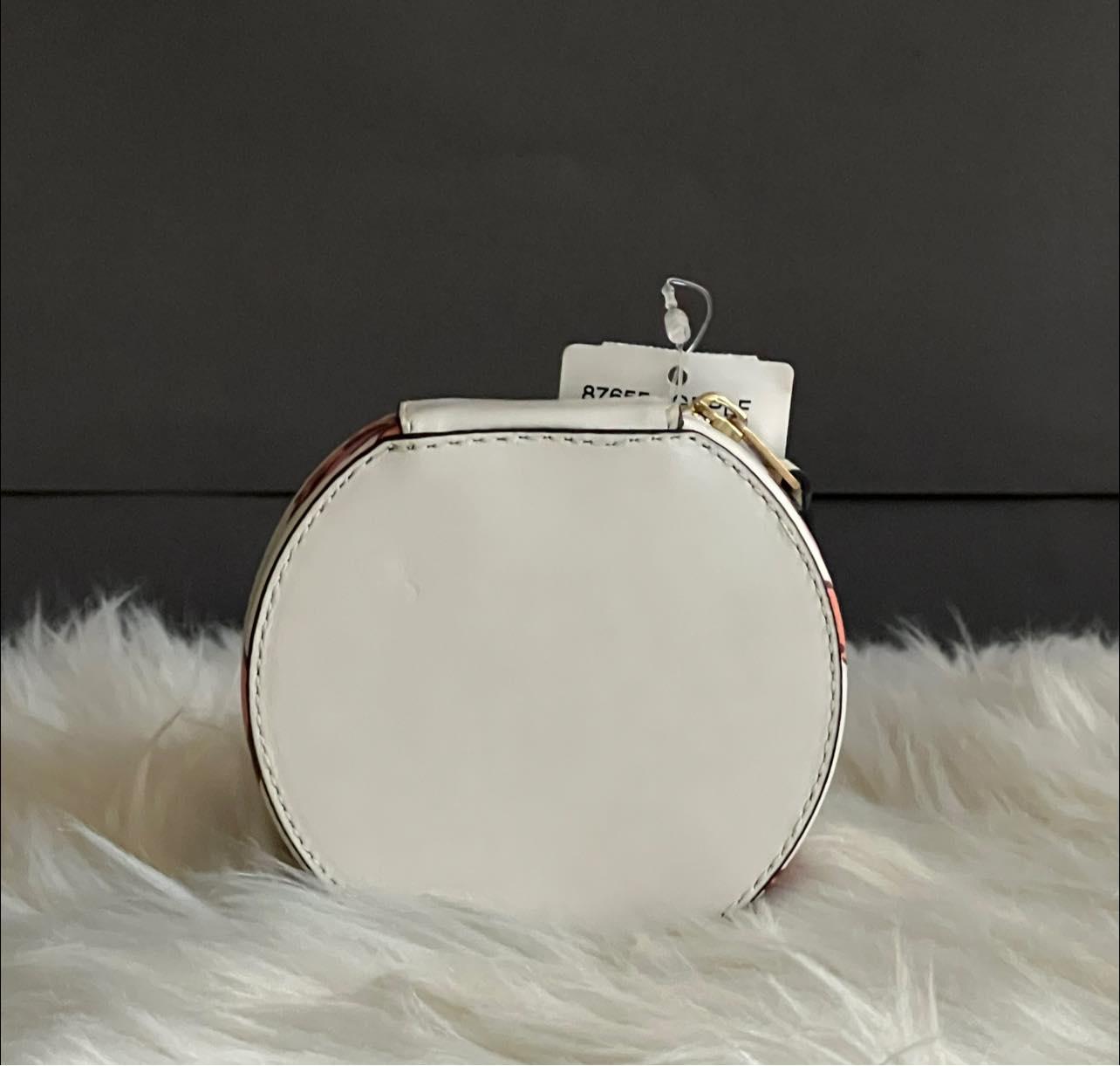 Coach Round Jewelry Case with Floral Print