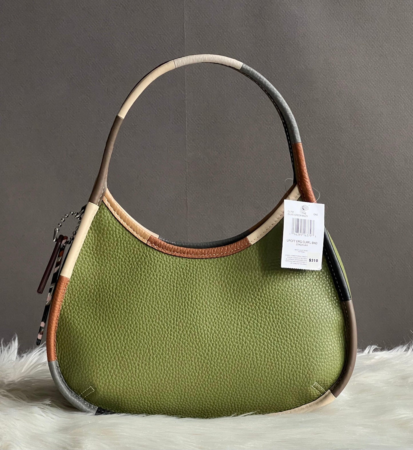 Coach Ergo Bag with Colorful Binding in Upcrafted Leather