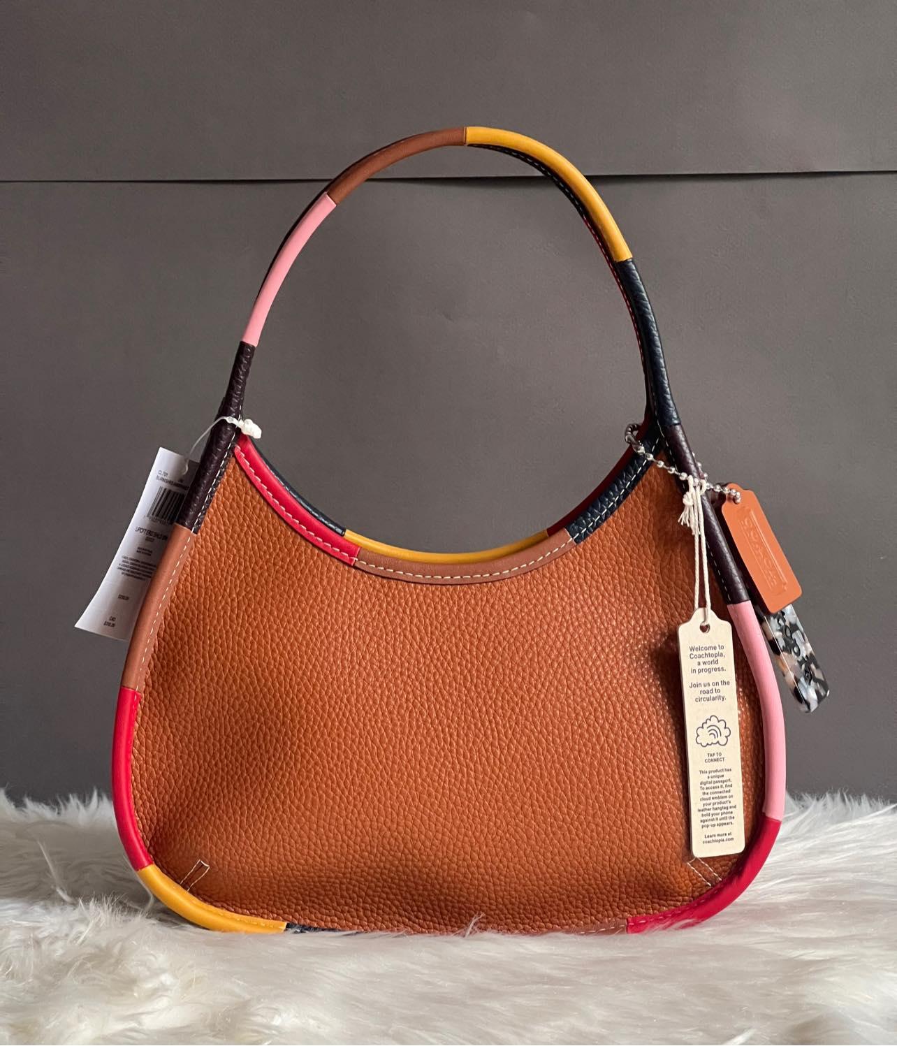 Coach Ergo Shoulder Bag in Coachtopia Leather with Upcrafted Scrap Binding