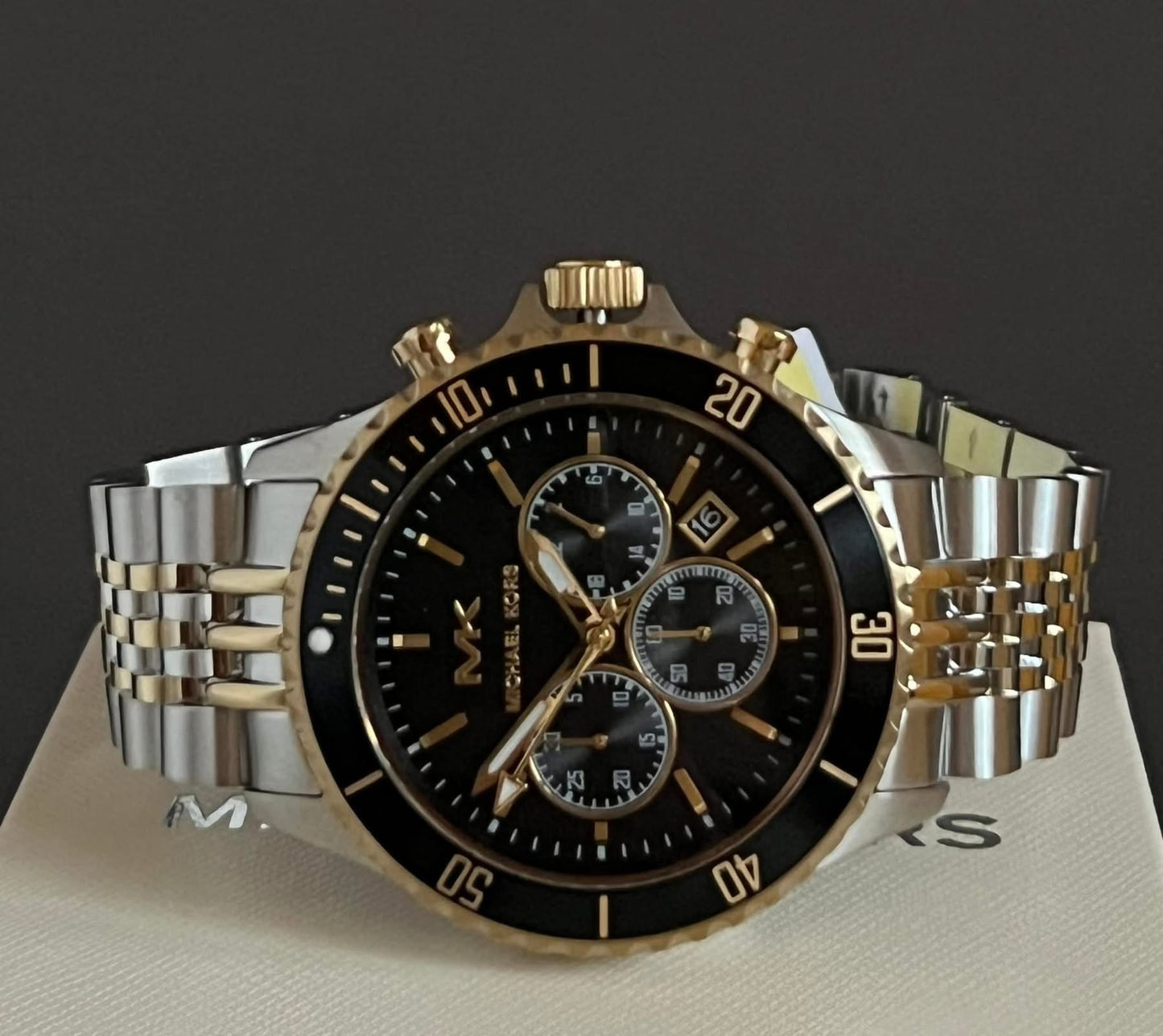 Michael Kors Men’s Bayville Chronograph Two-Tone Stainless Steel Watch