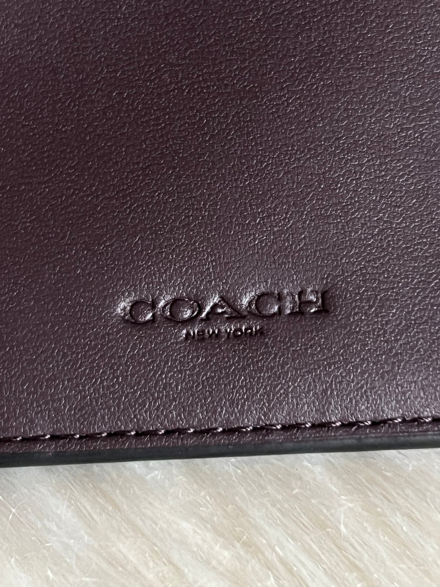 Coach Card Holder Wallet In Signature Canvas