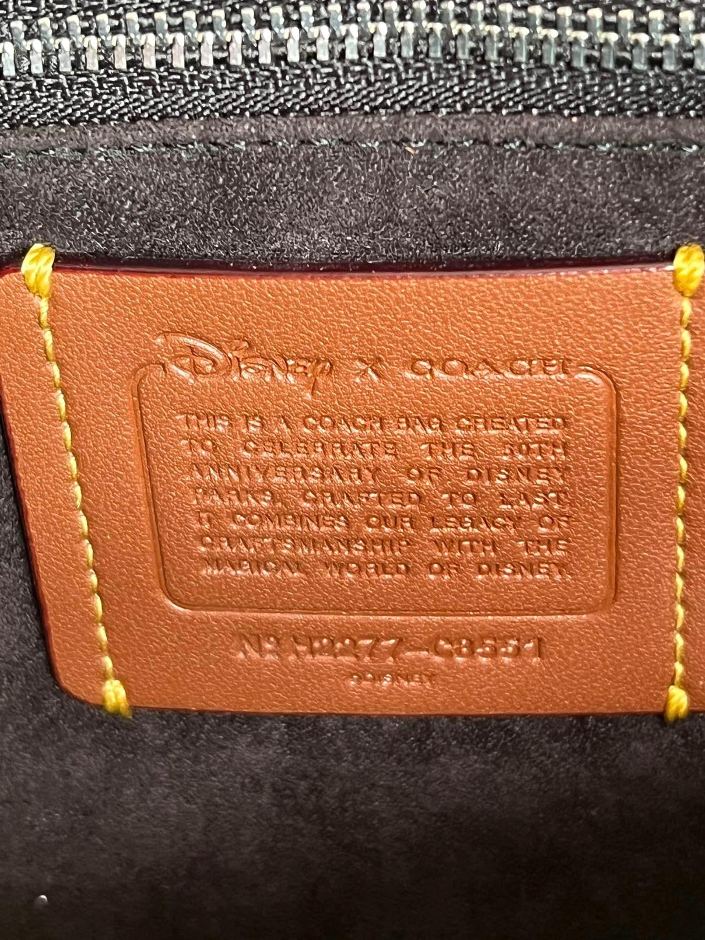 Disney X Coach Field Tote with Walt Disney World Motif