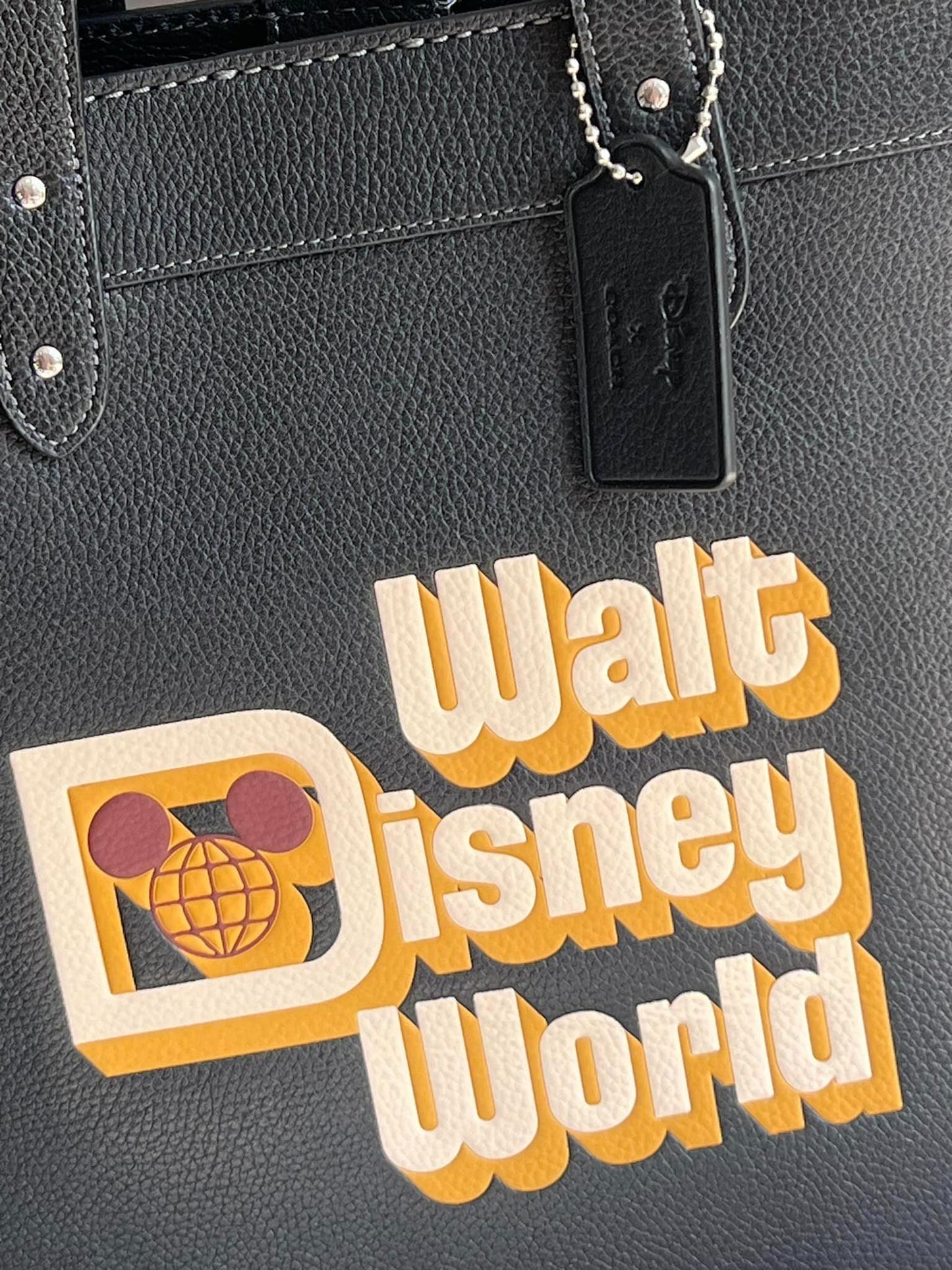 Disney X Coach Field Tote with Walt Disney World Motif