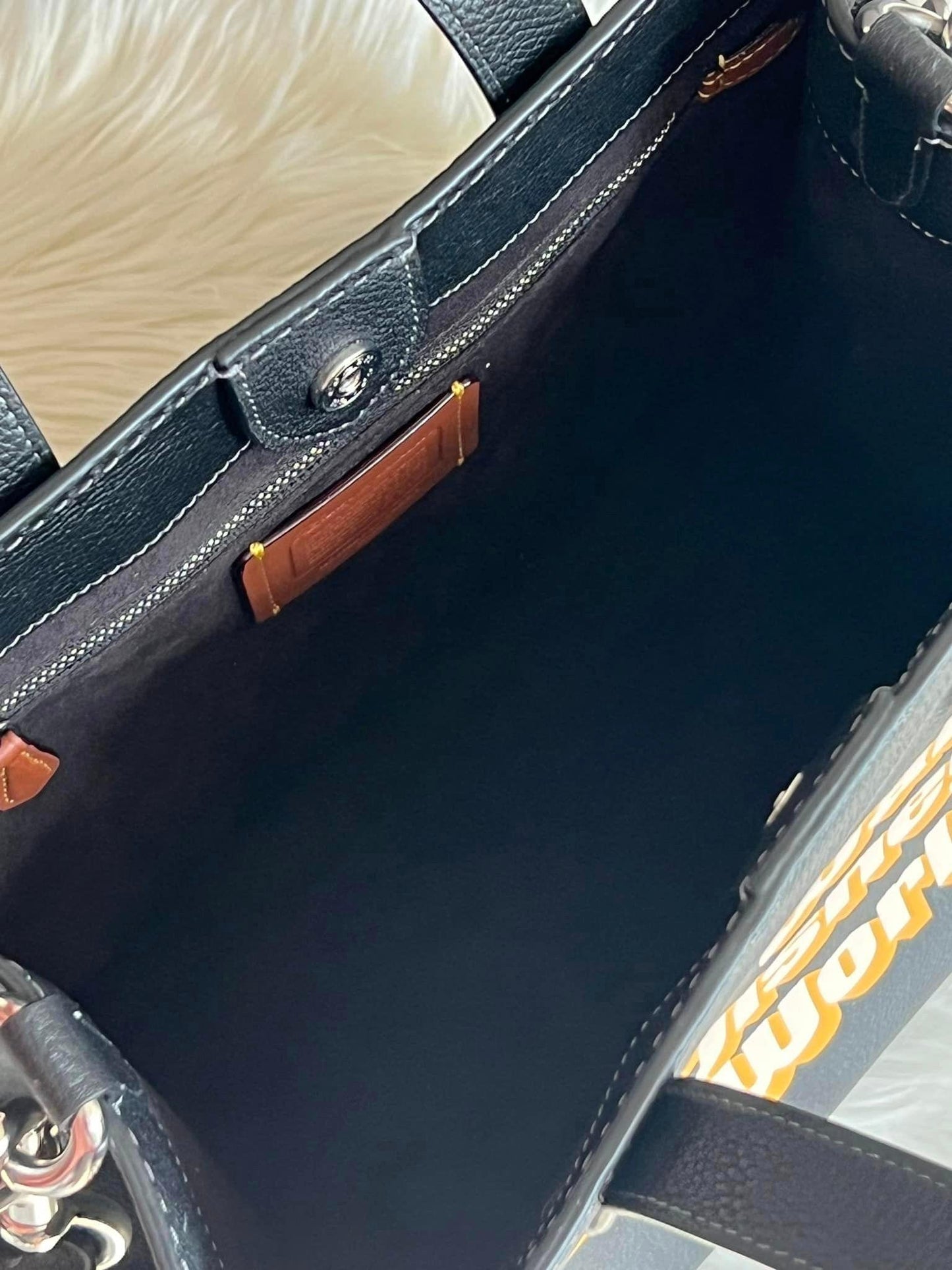 Disney X Coach Field Tote with Walt Disney World Motif