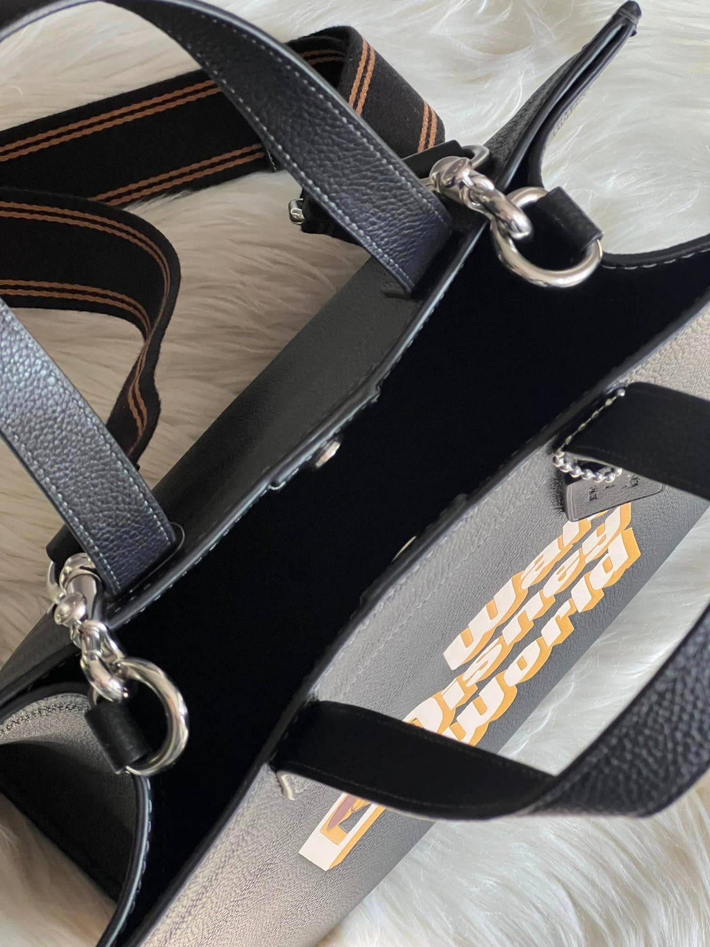 Disney X Coach Field Tote with Walt Disney World Motif