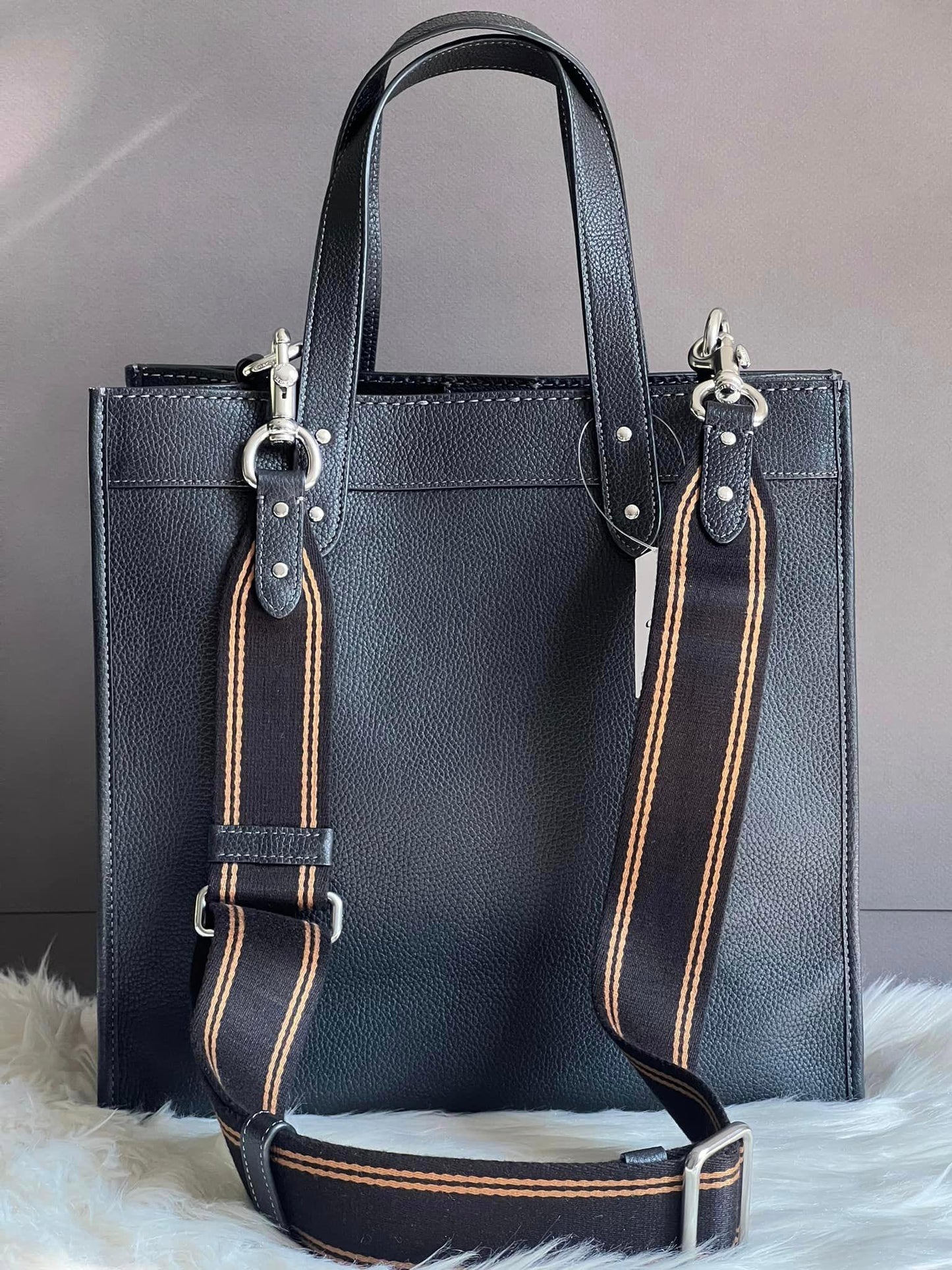 Disney X Coach Field Tote with Walt Disney World Motif