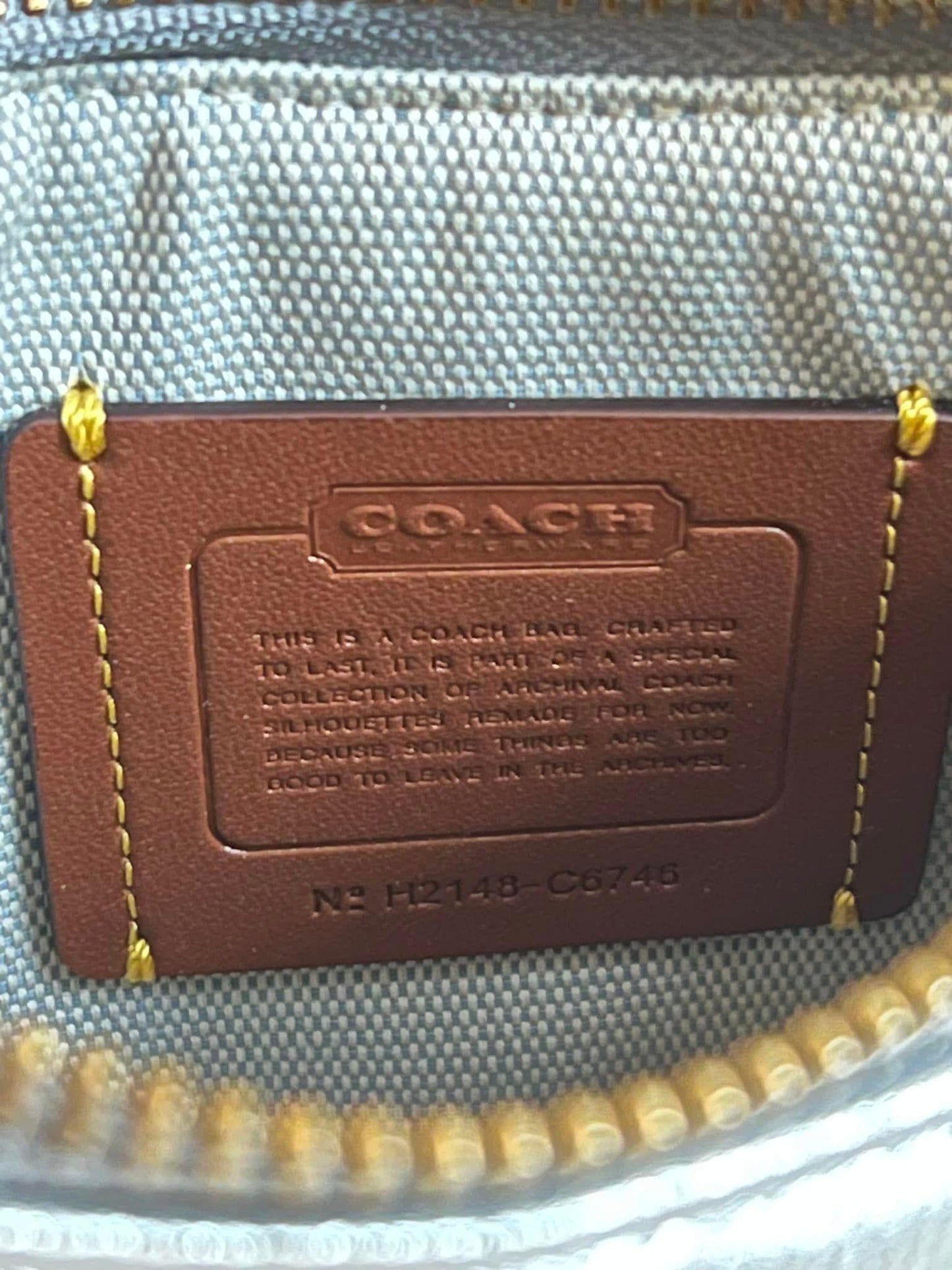 Coach Swinger 20 with Quilting