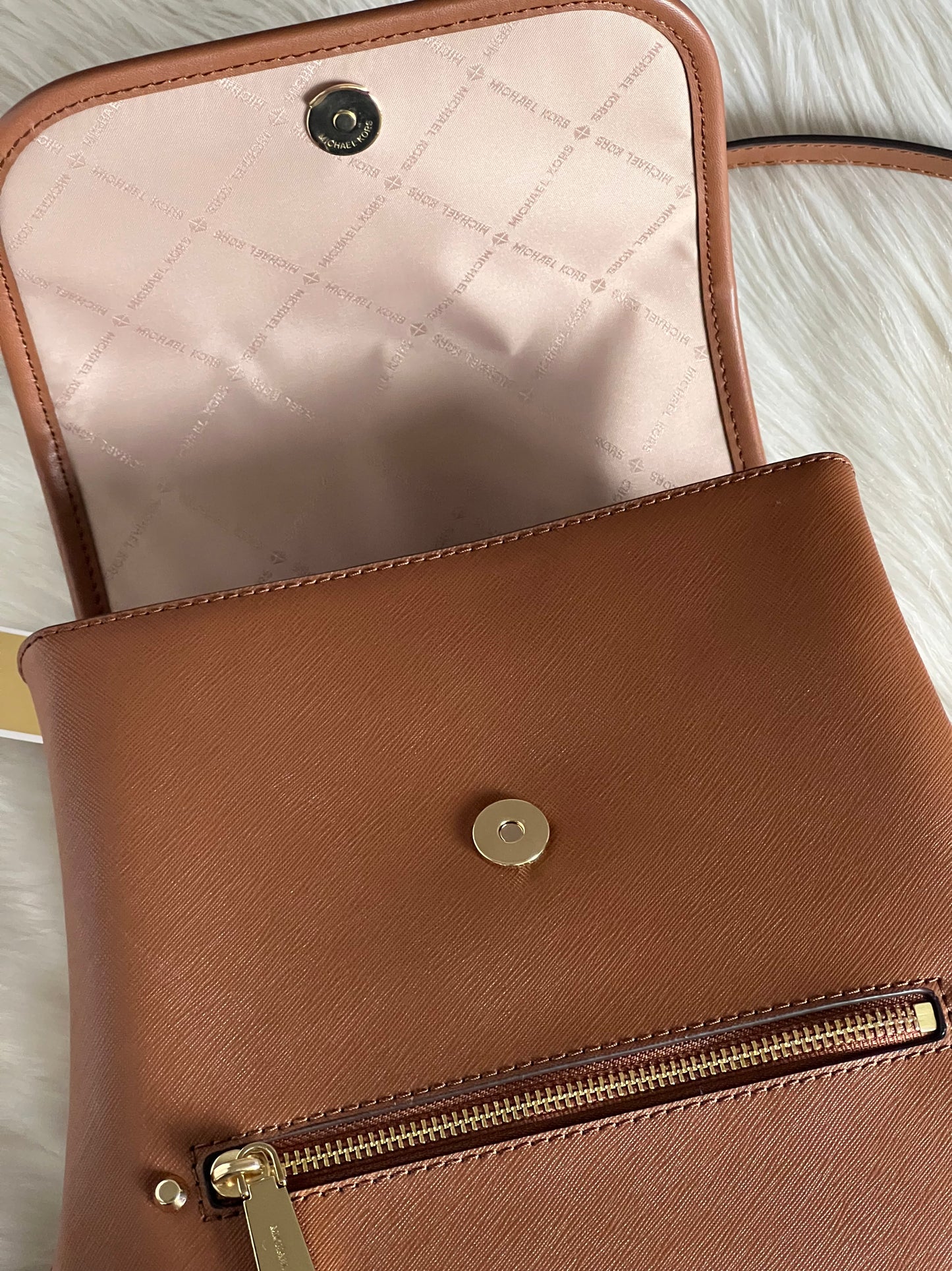 Michael Kors Harrison Medium Saffiano Leather Backpack