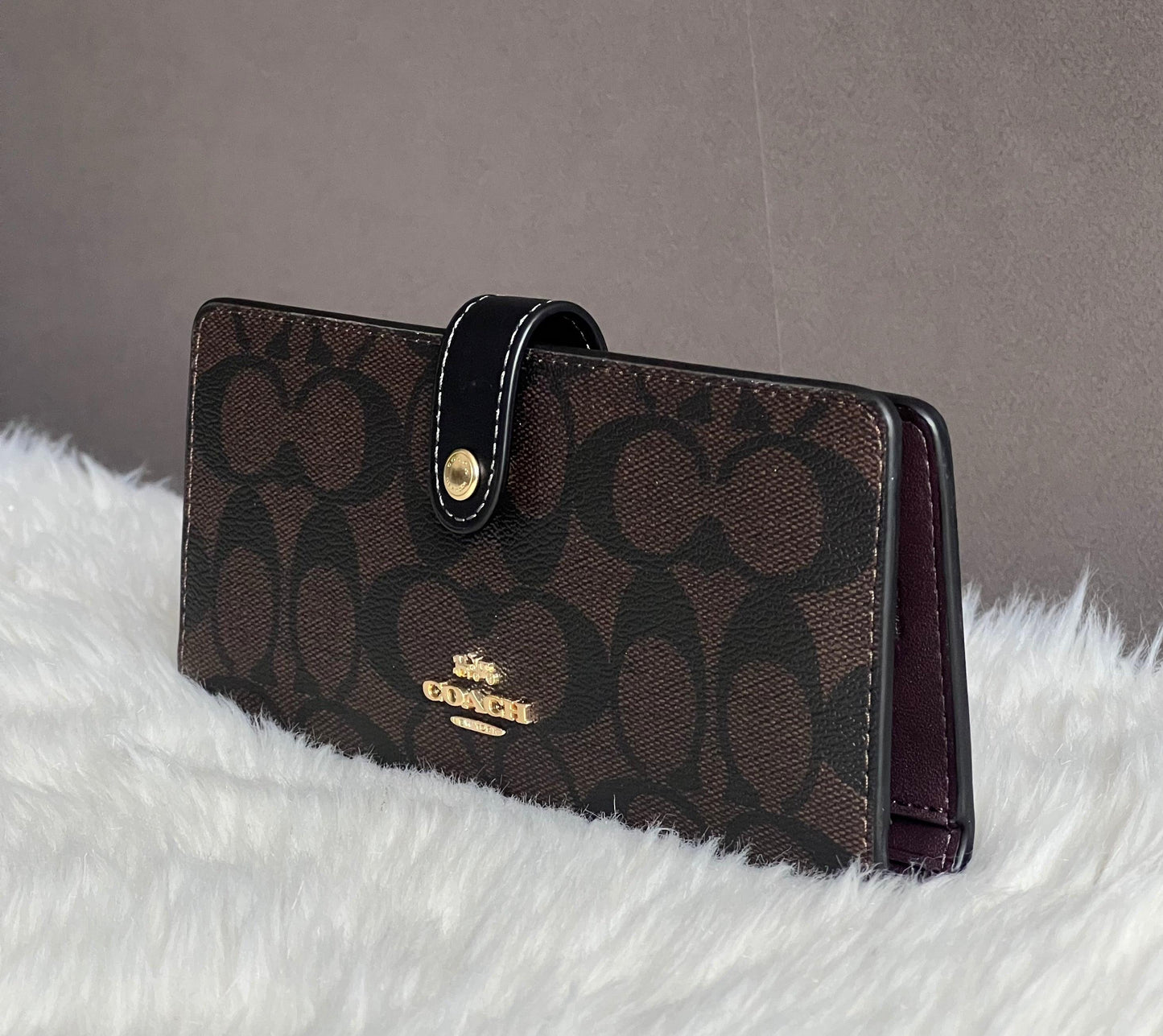 Coach Slim Wallet in Signature Canvas