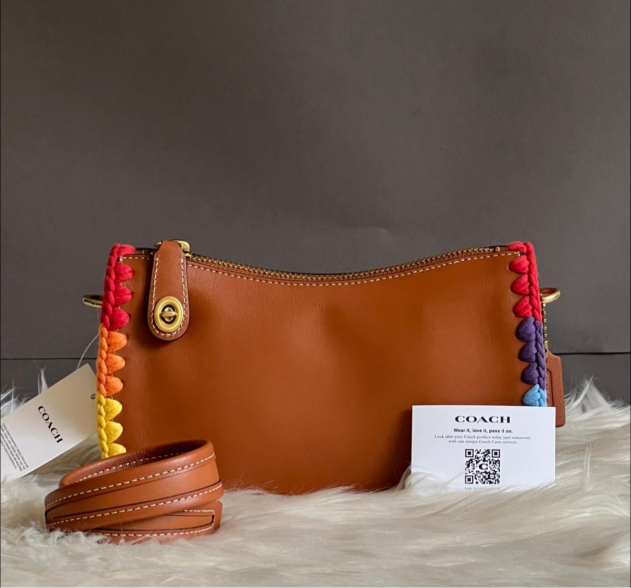 Coach Swinger 20 with Rainbow Crochet