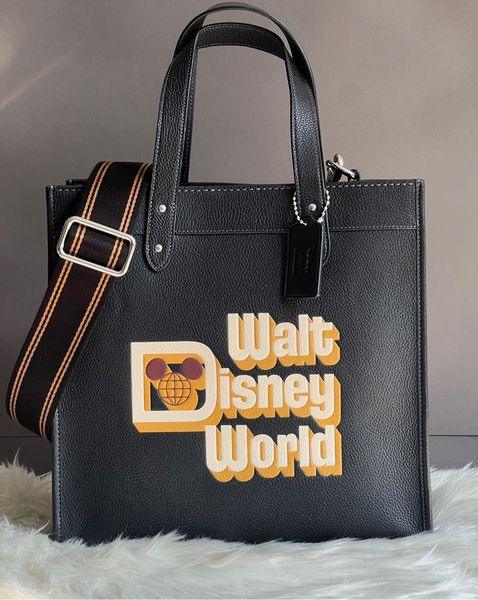 Disney X Coach Field Tote with Walt Disney World Motif