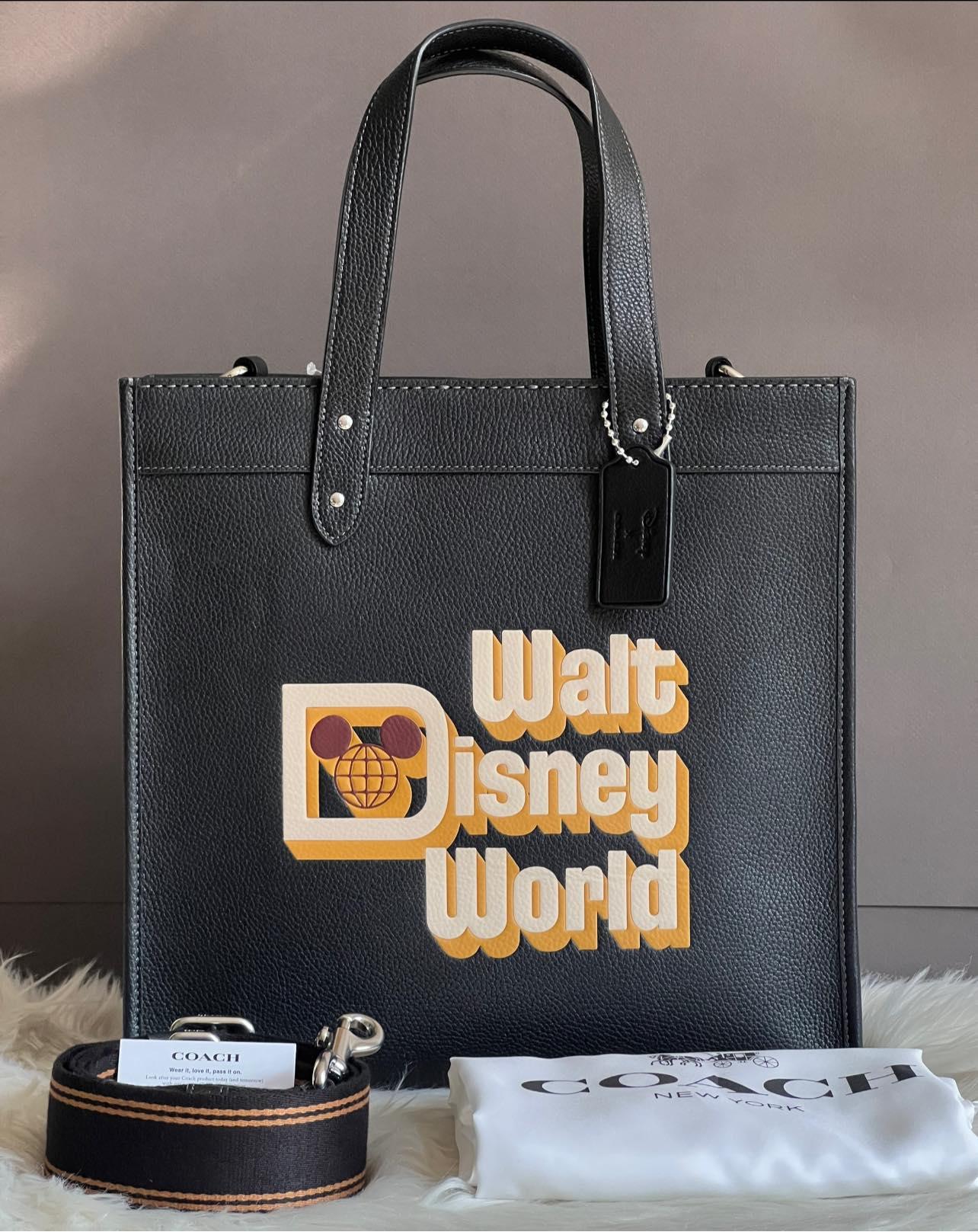 Disney X Coach Field Tote with Walt Disney World Motif
