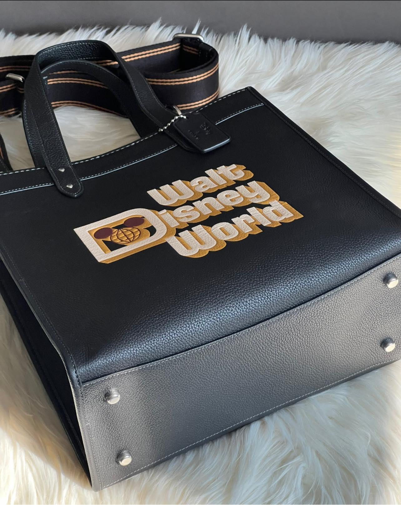 Disney X Coach Field Tote with Walt Disney World Motif